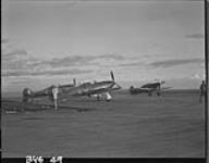 RCAF Station - Hawker Hurricane aircrafts on ground 1 Dec. 1942