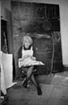 Filmmaker and multimedia artist, Joyce Wieland in her studio 1960's.