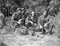 A Forward Observation Group of the Royal Canadian Artillery (R.C.A.) attached to the 6th Airborne Division, Wismar, Germany, 20 May 1945 May 20, 1945.