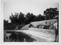 Garden at Henry Borden residence, designed by J. Austin Floyd ca. 1950