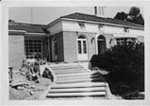 Construction of landscaping designed by J. Austin Floyd, M. Koffler residence 1966