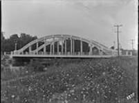 Beauharnois Canal - Concrete Bridge over canal. Maple Avenue, looking West 13 July 1933