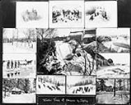 Composite photograph entitled "Winter Views of Ottawa" ca. 1880