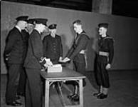 Training at H.M.C.S. YORK Feb. 1942