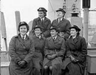 Signal officers of the Women's Royal Canadian Naval Service (W.R.C.N.S.), Halifax, Nova Scotia, Canada, October 1943 October 1943.