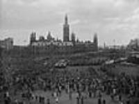 V.E. Day official parade en route to Parliament Hill 8 May 1945