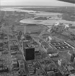 Aerial view of the Place de Ville project of office towers by Campeau Corporation November 1967.