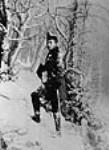 Studio photograph of Lieutenant H.R.H. Prince Arthur in woods 1869