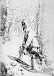 A man with snowshoes (Studio portrait) 1869