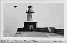 Front Range Tower on end of South pier, Burlington Beach Mar. 1922