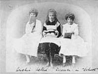 Three characters playing by Archie, Nellie and Terence Dufferin in "School" 1878