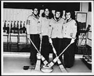 Members of the Quebec rink, Canadian Ladies Curling Association Championships of 1972. (L-R): Michele Garneau, Marilyn Hone, Pat Haslam, Lee Tobin 1972