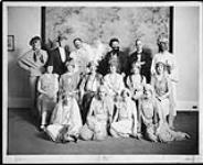 Cast of Oriental Ottawa. Standing, L.-R.: Capt. W. Scott, ADC; Col. O'Connor, Ppl. Pereira, Asst. Sec.; Capt. Price-Davies; mid; Ms. Pereira, Gunn, Bassett, Sandford, Snow, Cruikshank ca. 1925