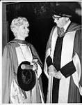 F.R. Scott and Anne Hébert, probably at McGill University ca.1980