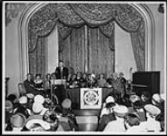 Rt. Hon. John G. Diefenbaker speaking at the opening ceremonies, National Convention of the Federated Women's Institutes of Canada 1957