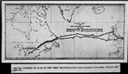 Routes taken by H.M. Airship R-100 on her first transatlantic and Canadian voyages. (copy) Aug. 1930