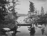 Canoeing on Lake Commandeau ca. 1865