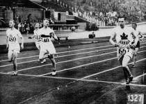 Percy Williams of Canada (right) competing in the VIIIth Summer Olympic Games 1928