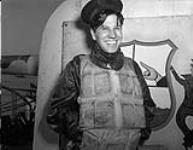 Able Seaman Enio Girardo of the corvette HMCS Edmundston, who was rescued by his shipmates after being washed overboard in a storm at sea October 13, 1943.