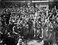 Crowd celebrating VE Day ca.8 May 1945