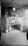 The sitting room fireplace, the Bluff, Muskoka Lakes ca. 1907