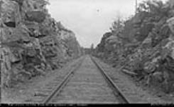 Rock Cutting on C.P.R. (Canadian Pacific Railway), Muskoka Lakes ca. 1907