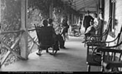 On the verandah, Windsor House, Muskoka Lakes ca. 1907