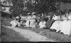The "Fair Spectators", Elgin House, Port Sandfield Baseball Match, Muskoka Lakes 23 July 1908