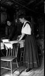 Unidentified women working in kitchen, Maplehurst?, Muskoka Lakes ca. 1908