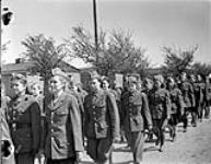 Company of female personnel of the Polish Army leaving German prisoner-of-war camp on route march 7 May 1945