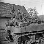 Infantrymen of the Argyll and Sutherland Highlanders of Canada riding on a Kangaroo armoured personnel carrier, Wertle, Germany, 11 April 1945 April 11, 1945