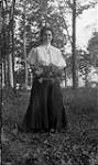 Unidentified woman in woods, Trinity Point, Muskoka Lakes ca. 1908