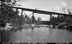 C.N.R. Bridge over Wallis' Cut, Muskoka Lakes ca. 1908