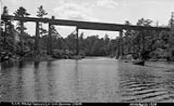 C.N.R. Bridge over Wallis' Cut, Muskoka Lakes ca. 1908