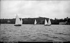 Regatta, the dinghy sailing race, Lake Joseph, Muskoka Lakes 1908