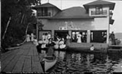 The Royal Muskoka Hotel boathouse, H.L. Bastien Proprietor, Rosseau Lake, Muskoka Lakes ca. 1908