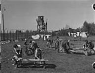 Polish Army Girls P.O.W. Camp - washing day 7 May 1945