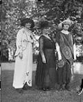 Lady Atholstan (née Annie Burkman Hamilton) (centre) with Lady Currie (née Lucy Sophia Chaworth-Muster) (right) and Mrs. L.C. Harrison (left) ca.1920.