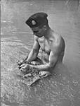 Trooper Bob Sharpe of the Ontario Regiment c.a.18 July 1944