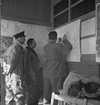 Pre-flight briefing, probably for aircrew of R.A.F. Ferry Command May 1943