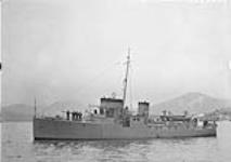 Three-quarters port bow view of patrol boat 207, H.M.C.S. MACDONALD 6 June 1941