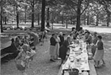 A buffet organized by local women during the first Stratford Shakespearean Festival 1953.