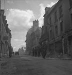 Soldiers patrolling the streets after attack 16/17 Aug. 1944