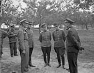 Lieutenant General Crocker with members of the Russian mission 28-Jul-44