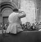 General Sir Bernard Montgomery visiting St. Etienne Cathedral 11-Jul-44
