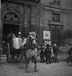 Wagon load of flour entering in the Refugee Centre for distribution 10-Jul-44