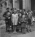 Group of bombed out children 10 July. 1944