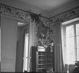 Interior view of the College of Ste-Marie showing German vandalism 10 July. 1944