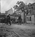 Canadian tanks in the streets 10-Jul-44