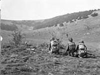 Infantrymen of The Regina Rifle Regiment taking part in a training exercise, England, 18 April 1944 April 18, 1944.